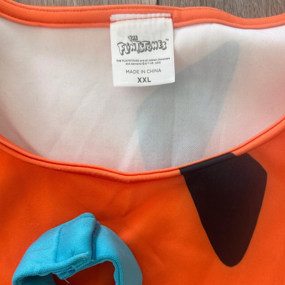 Spirit‎ Men's Stone Age Costume - Orange and Blue - Picture 9 of 11
